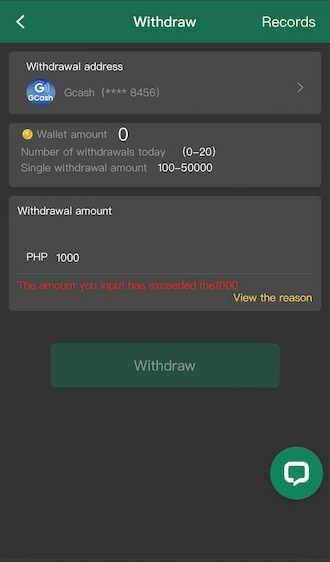 Step 5: fill in the amount you want to withdraw, and finally click “Withdraw”.